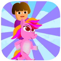 Взломанная Dora Riding Pony Escape Jungle (Дора на Пони Едет из Джунглей)  [МОД Много денег] - полная версия apk на Андроид