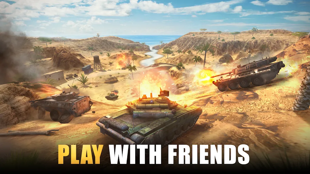 Tank Force: Tank games blitz  [МОД Menu] Screenshot 1