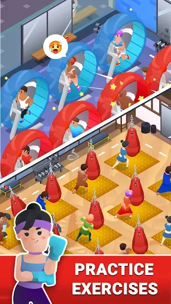 Boxing Gym Tycoon 3D: MMA Club (Боксерская Гимназия Тайкун 3D)  [МОД Бесконечные деньги] Screenshot 4