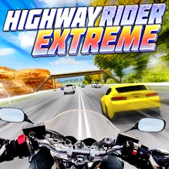 Взлом Highway Rider Extreme - 3D Mot (Хайвей Райдер Экстрим)  [МОД Много монет] - стабильная версия apk на Андроид