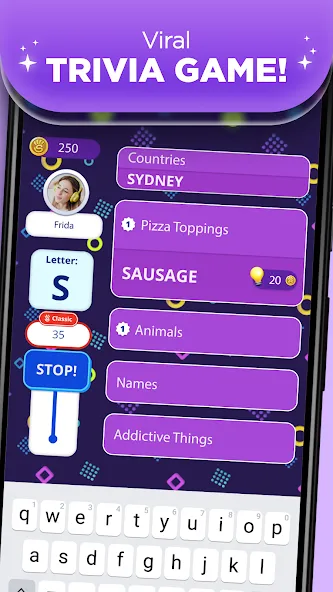 Stop 2 - Word Trivia Game  [МОД Меню] Screenshot 1