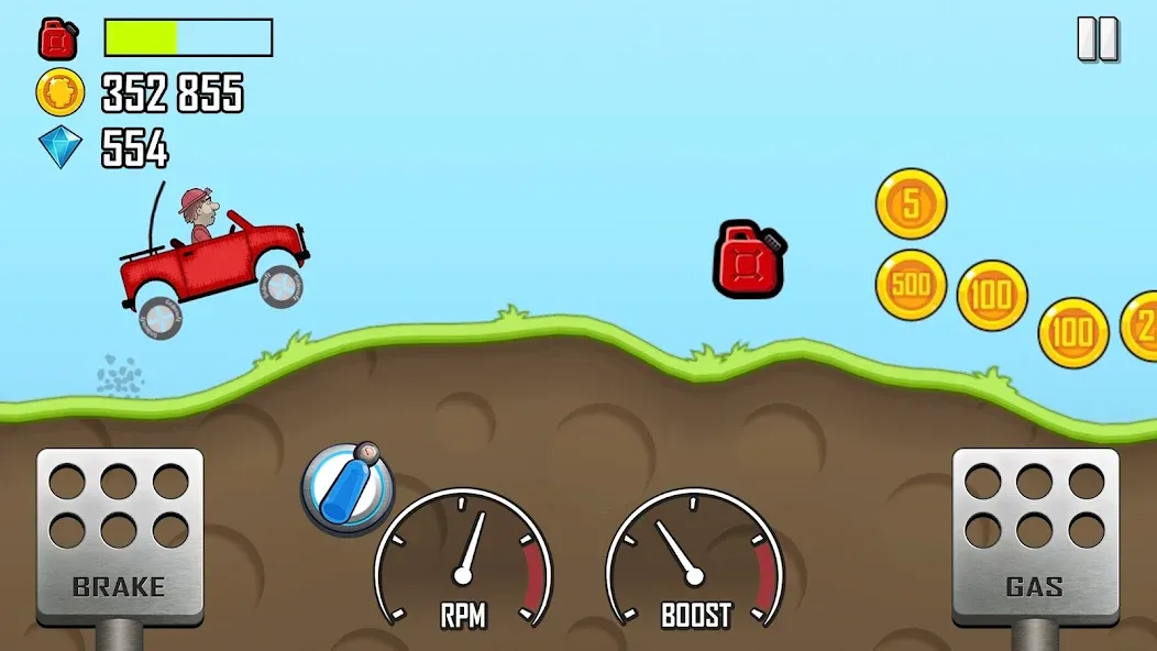 Hill Climb Racing (Хилл Клайм Рейсинг)  [МОД Unlimited Money] Screenshot 1