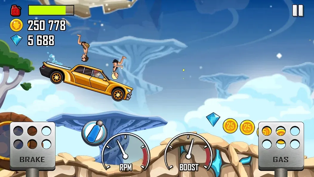 Hill Climb Racing (Хилл Клайм Рейсинг)  [МОД Unlimited Money] Screenshot 3