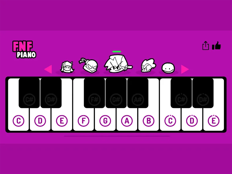 FNF Piano (ФНФ Пиано)  [МОД Бесконечные монеты] Screenshot 4