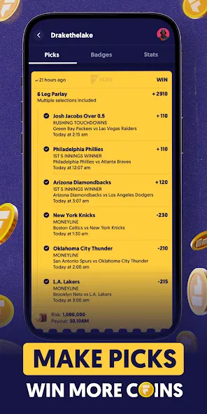 Fliff - Sports Picks (Флифф)  [МОД Menu] Screenshot 2