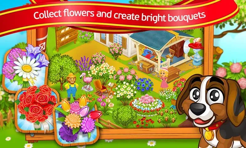 Farm Town: Cartoon Story  [МОД Бесконечные деньги] Screenshot 3