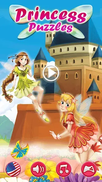 Princess Girls Puzzles - Kids  [МОД Unlocked] Screenshot 1