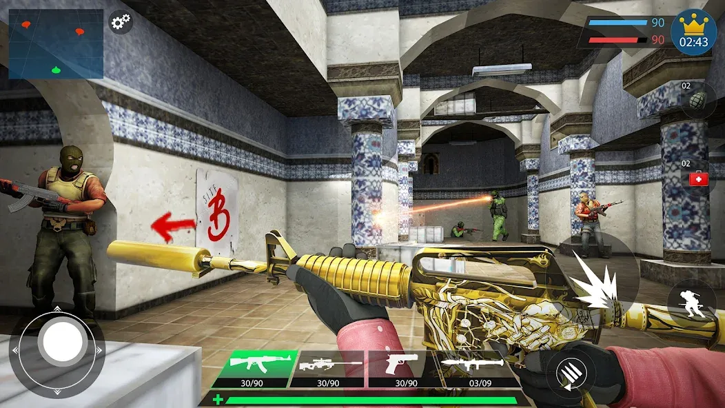 Commando Gun Shooting Games 3D  [МОД Бесконечные деньги] Screenshot 4