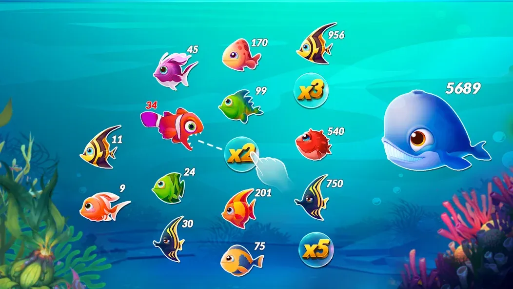 Big Eat Fish Games Shark Games  [МОД Много денег] Screenshot 3