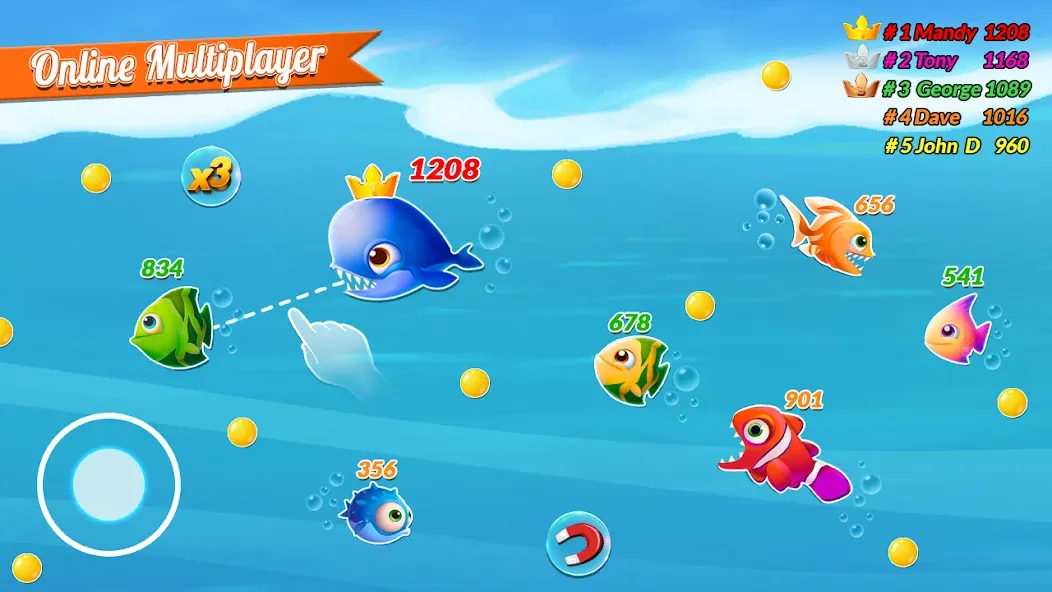 Fish.IO Fish Games Shark Games (Фиш Ай О Фиш Геймс Шарк Геймс)  [МОД Unlocked] Screenshot 2