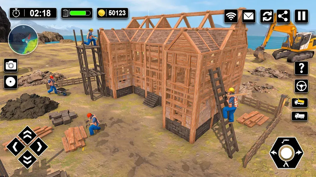 Wood House Construction Game  [МОД Menu] Screenshot 3