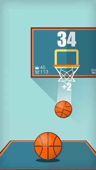 Basketball FRVR - Dunk Shoot (Баскетбол ФРВР)  [МОД Много монет] Screenshot 4