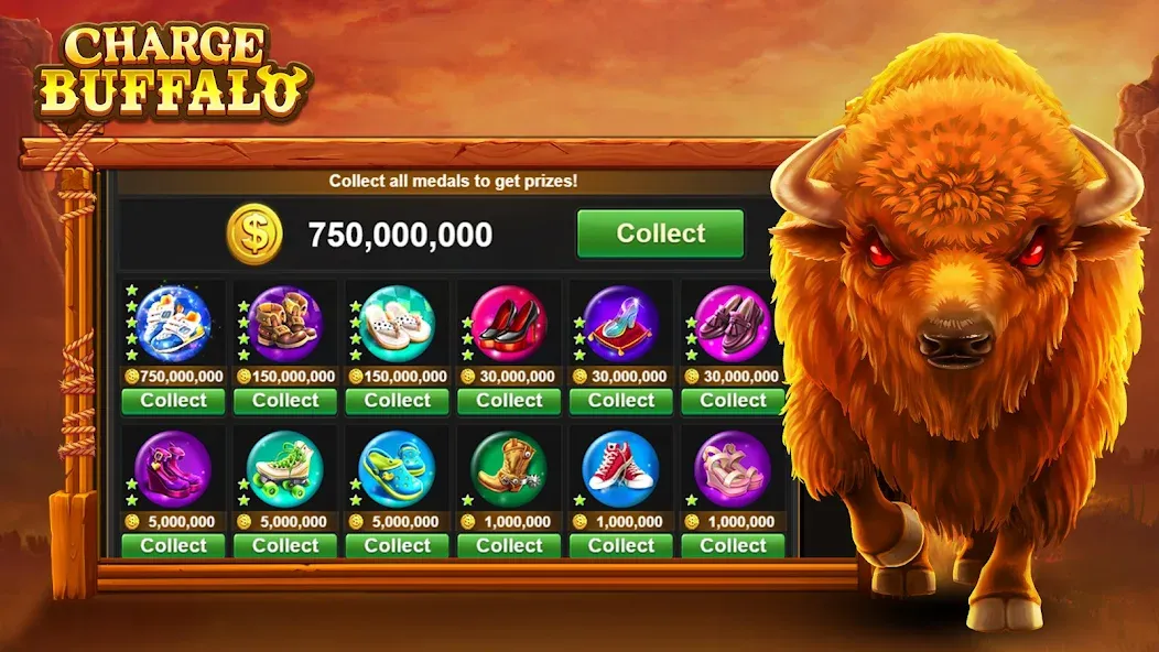 Charge Buffalo Slot-TaDa Games (Чардж Буффало Слот)  [МОД Меню] Screenshot 5