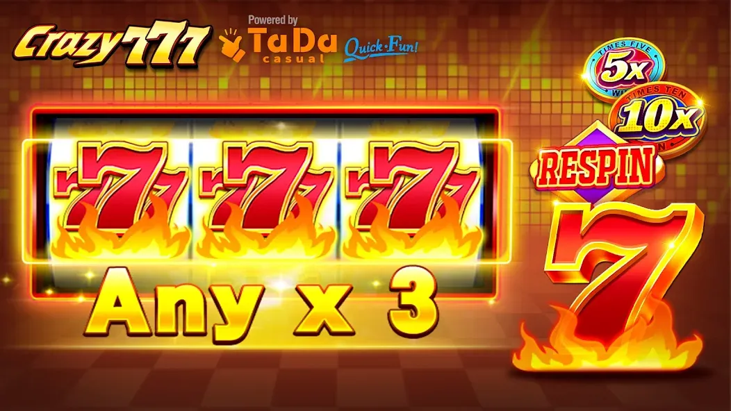 Crazy 777 Slot-TaDa Games (Крэйзи 777 Слот)  [МОД Меню] Screenshot 1