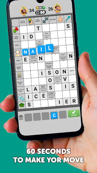 Wordgrams - Crossword & Puzzle (Вордграмс)  [МОД Много монет] Screenshot 1