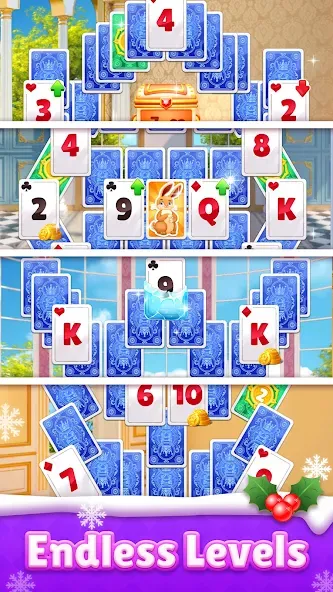 Royal Solitaire Tripeaks  [МОД Бесконечные монеты] Screenshot 3