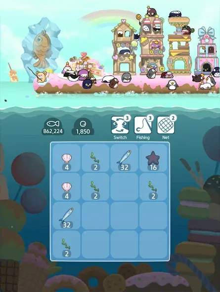 2048 Penguin Island  [МОД Unlocked] Screenshot 4