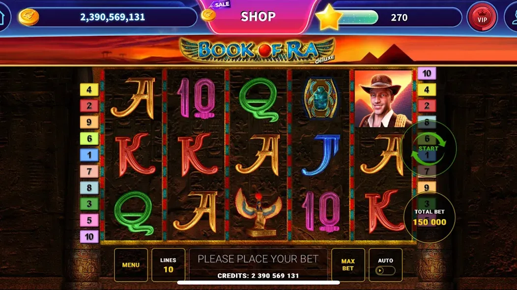 Book of Ra™ Deluxe Slot (Бук оф Ра Делюкс Слот)  [МОД Unlocked] Screenshot 1