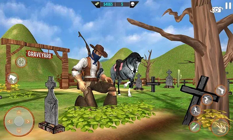 West Cowboy Shooting Games 3D  [МОД Бесконечные деньги] Screenshot 4