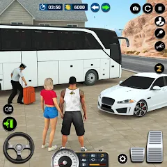 Скачать взломанную Bus Simulator Game: Coach Game  [МОД Unlimited Money] - стабильная версия apk на Андроид