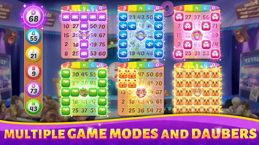 Bingo Rush - Club Bingo Games (Бинго Раш)  [МОД Бесконечные деньги] Screenshot 2