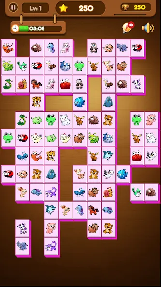 Onet Connect Animal Game (Онет Соединить Животные игра)  [МОД Меню] Screenshot 2