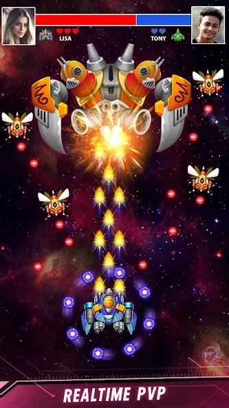 Space shooter - Galaxy attack (Спейс шутер)  [МОД Mega Pack] Screenshot 3