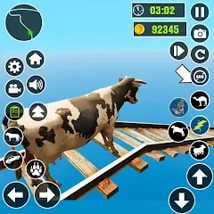 Взломанная Epic Cow Ramp Rush Run Game  [МОД Много денег] - последняя версия apk на Андроид