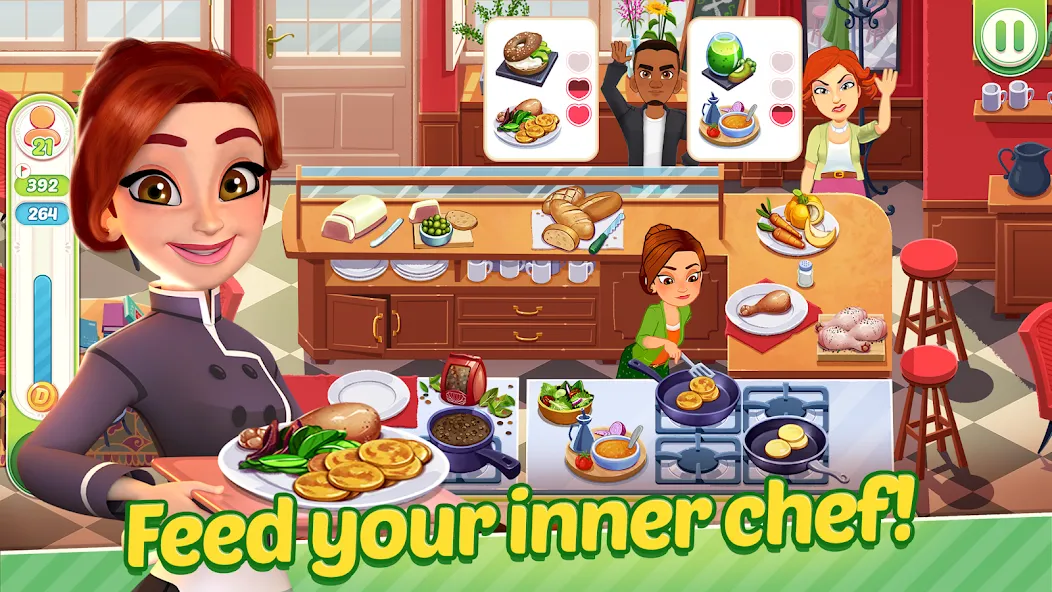 Delicious World - Cooking Game (Делишес Ворлд)  [МОД Много монет] Screenshot 2