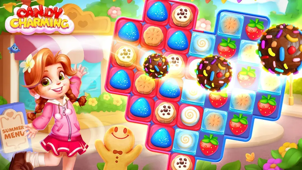 Candy Charming - Match 3 Games (энди Чарминг)  [МОД Много денег] Screenshot 5