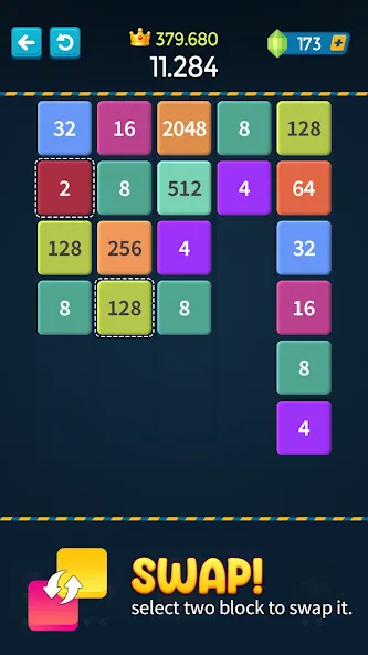 1M - Merge Number Block Puzzle  [МОД Много денег] Screenshot 4