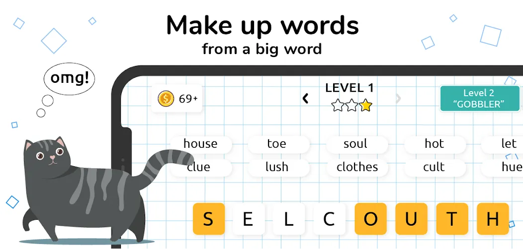 Words in Word  [МОД Много монет] Screenshot 1