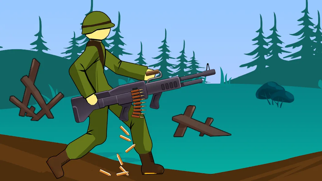 Stickman WW2 (Стикмэн Вторая Мировая война)  [МОД Unlimited Money] Screenshot 5