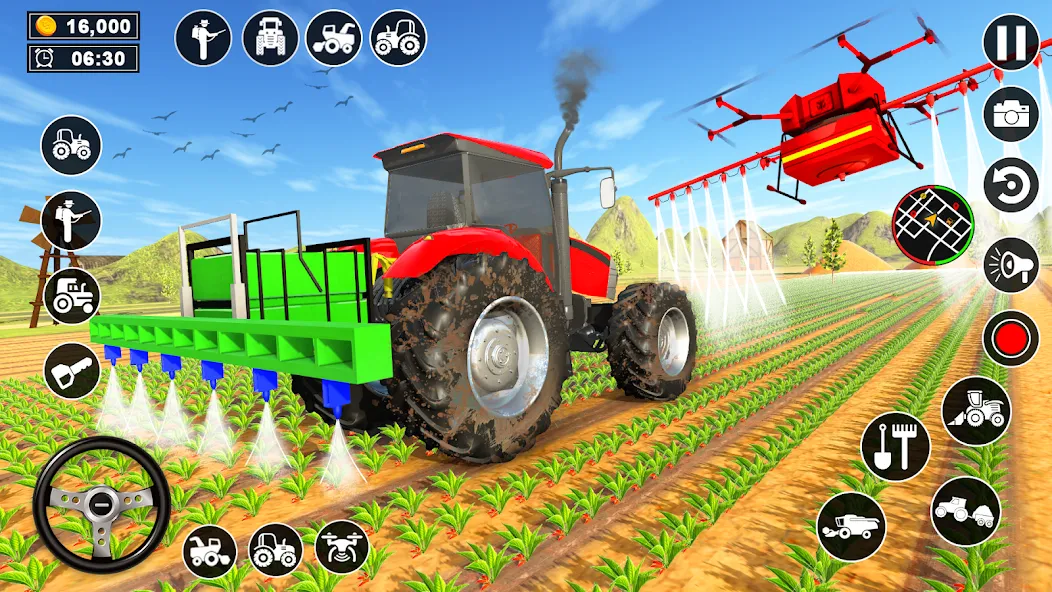 Real Tractor Driving Simulator (Реальный симулятор вождения трактора)  [МОД Много денег] Screenshot 4