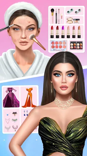 DIY Makeup: Beauty Makeup Game  [МОД Unlimited Money] Screenshot 1