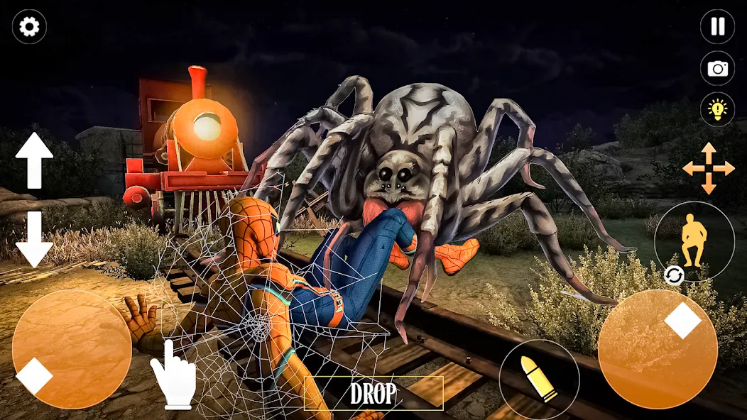 Horror Spider : Scary Train  [МОД Много монет] Screenshot 4