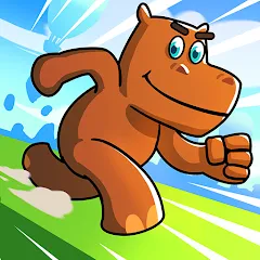 Скачать взломанную Hippo Dash (Хиппо Дэш)  [МОД Mega Pack] - полная версия apk на Андроид