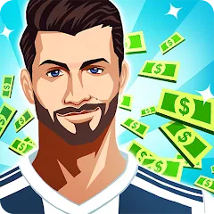 Взломанная Idle Eleven - Soccer tycoon (Айдл Илевен)  [МОД Mega Pack] - последняя версия apk на Андроид