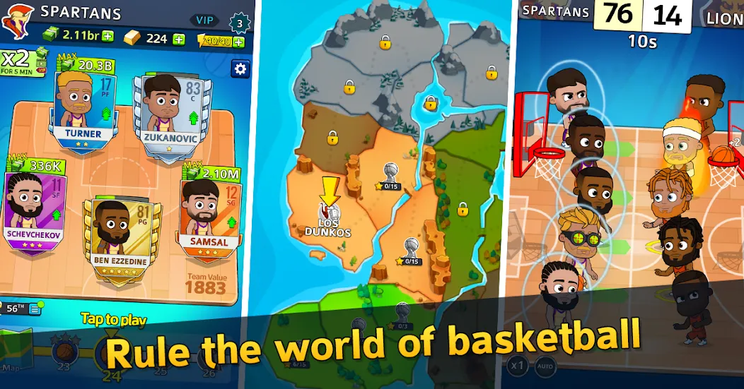 Idle Five Basketball tycoon (Айдл Файв Баскетбольный тайкун)  [МОД Mega Pack] Screenshot 1