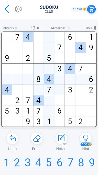 Sudoku Game - Daily Puzzles  [МОД Все открыто] Screenshot 1