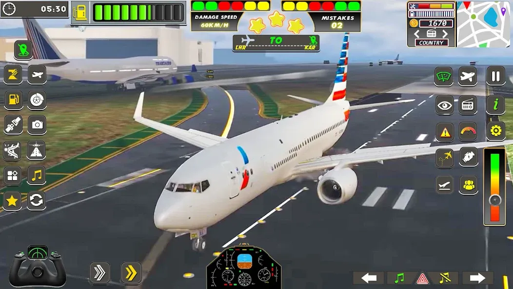 Real Flight Sim Airplane Games (Реал Флайт Сим Авиасимуляторы игры на самолеты)  [МОД Бесконечные деньги] Screenshot 1