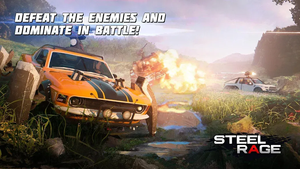 Steel Rage: Mech Cars PvP War (Стил Рейдж)  [МОД Бесконечные монеты] Screenshot 2