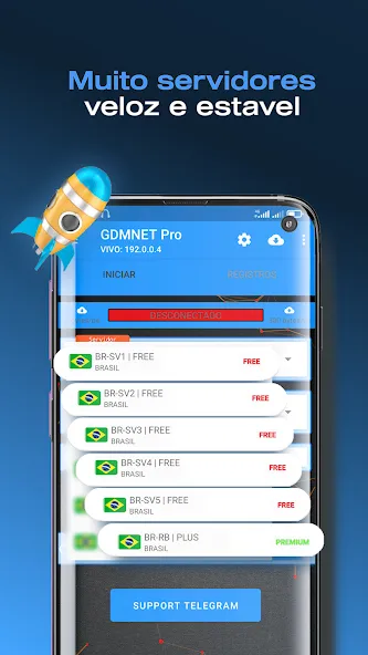 GDMNET Pro - Client VPN - SSH (ГДМНЕТ Про)  [МОД Бесконечные деньги] Screenshot 2