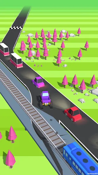 Traffic Run!: Driving Game  [МОД Бесконечные монеты] Screenshot 2