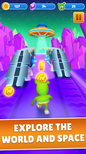 Gummy Bear Run: Running Games (Гамми Бер Ран)  [МОД Много монет] Screenshot 3