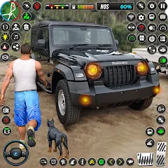 Взломанная Jeep Driving Simulator offRoad (Джип Драйвинг Симулятор вне дороги)  [МОД Меню] - последняя версия apk на Андроид