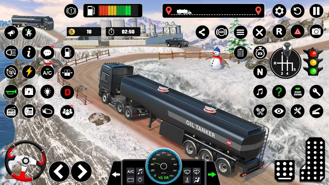 Oil Truck Games: Driving Games  [МОД Много монет] Screenshot 2