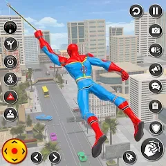 Скачать взломанную Spider Rope Hero Spider Games  [МОД Menu] - полная версия apk на Андроид