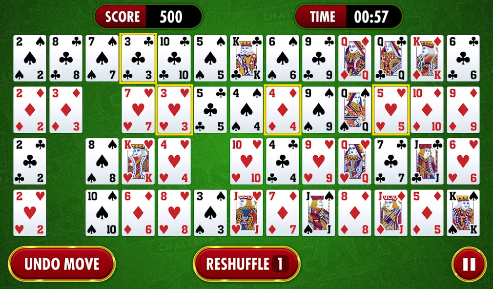 Gaps Solitaire Challenge (Гапс Солитер Челлендж)  [МОД Бесконечные деньги] Screenshot 1