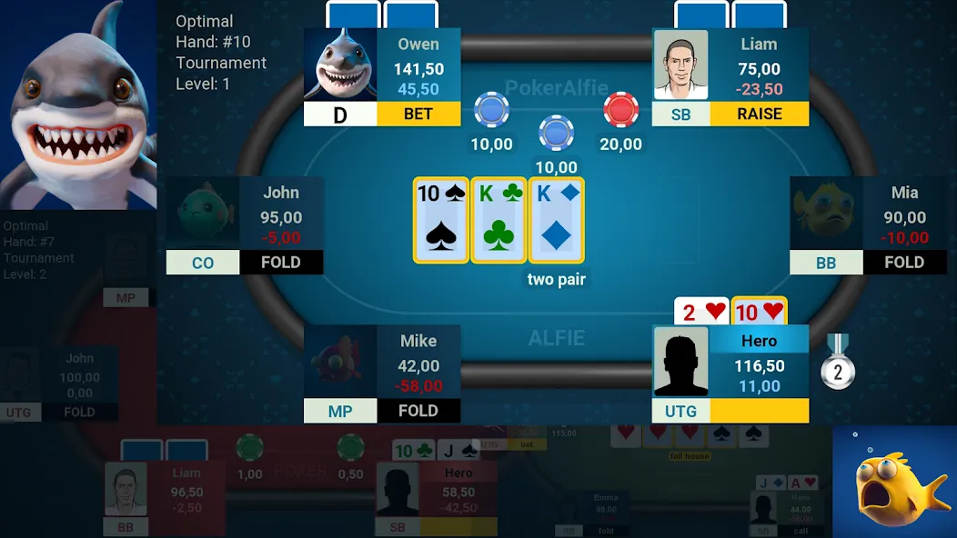 Offline Poker AI - PokerAlfie (Оффлайн Покер ИИ)  [МОД Все открыто] Screenshot 1